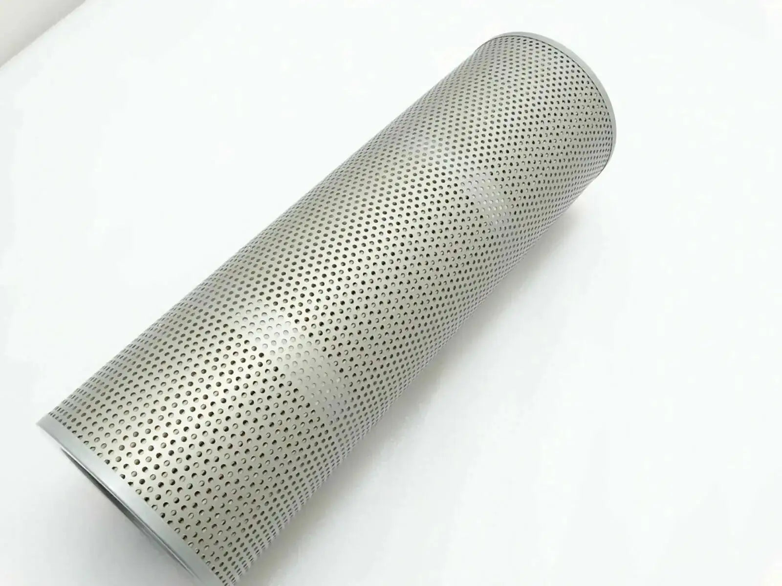 Hydraulic return filter, cylindrical metal mesh cartridge