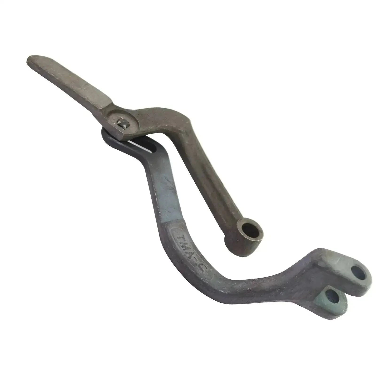 Hydraulic lift draft control connector link with lever assembly, steel