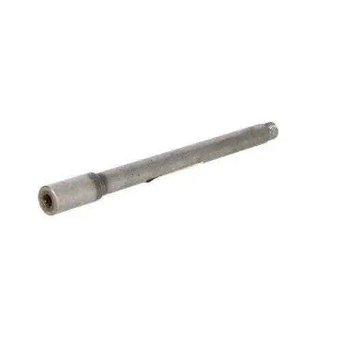 Hydraulic pump drive shaft, cylindrical steel with end bushing and bolt hole
