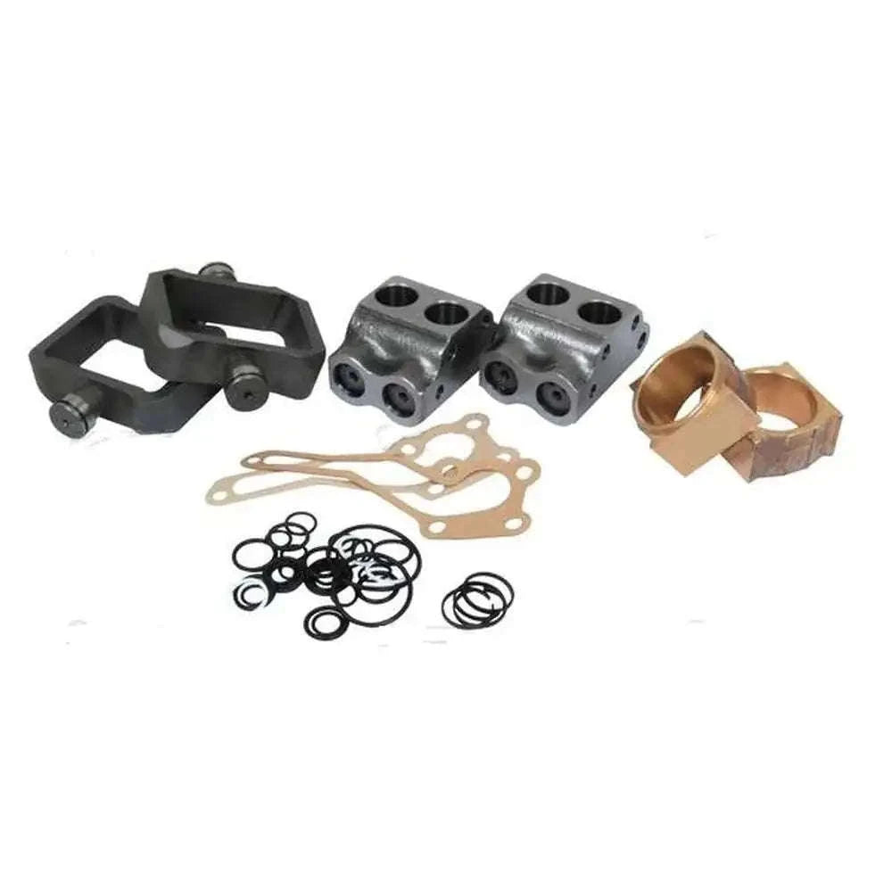 Hydraulic pump repair kit with valve chamber blocks, gaskets, O-rings, and seal parts