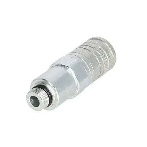 Hydraulic quick release coupling compatible with Massey Ferguson and John Deere