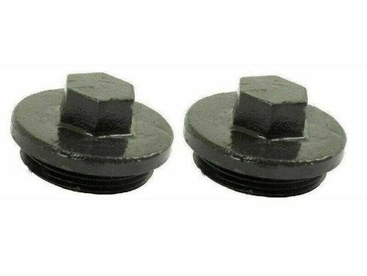 Hydraulic transmission oil filler cap MF 35, black metal cap for sealing hydraulic systems.