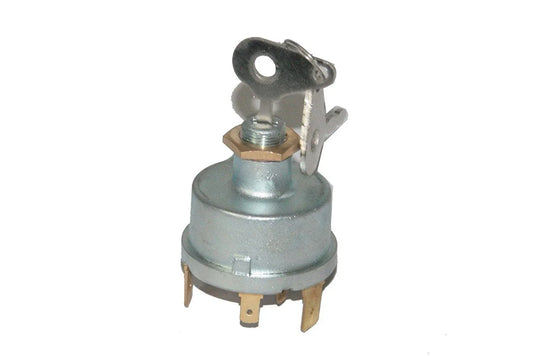 Ignition switch with keys, durable metal, standard size, essential for starting tractors