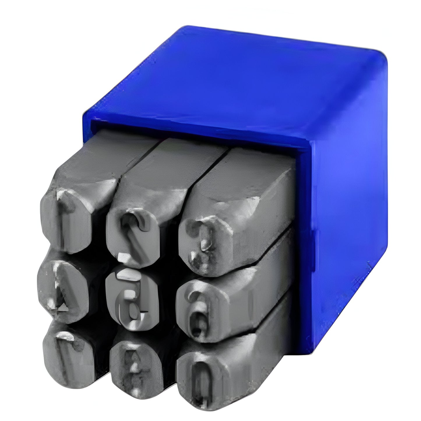 3/16 - 9 Piece Steel Hand Marking Punches Figure Number Stamps Set