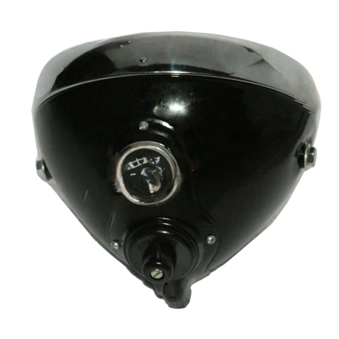 Lucas Head Light Lamp 8" Flat Glass Miller For Norton Triumph Vincent With Panel