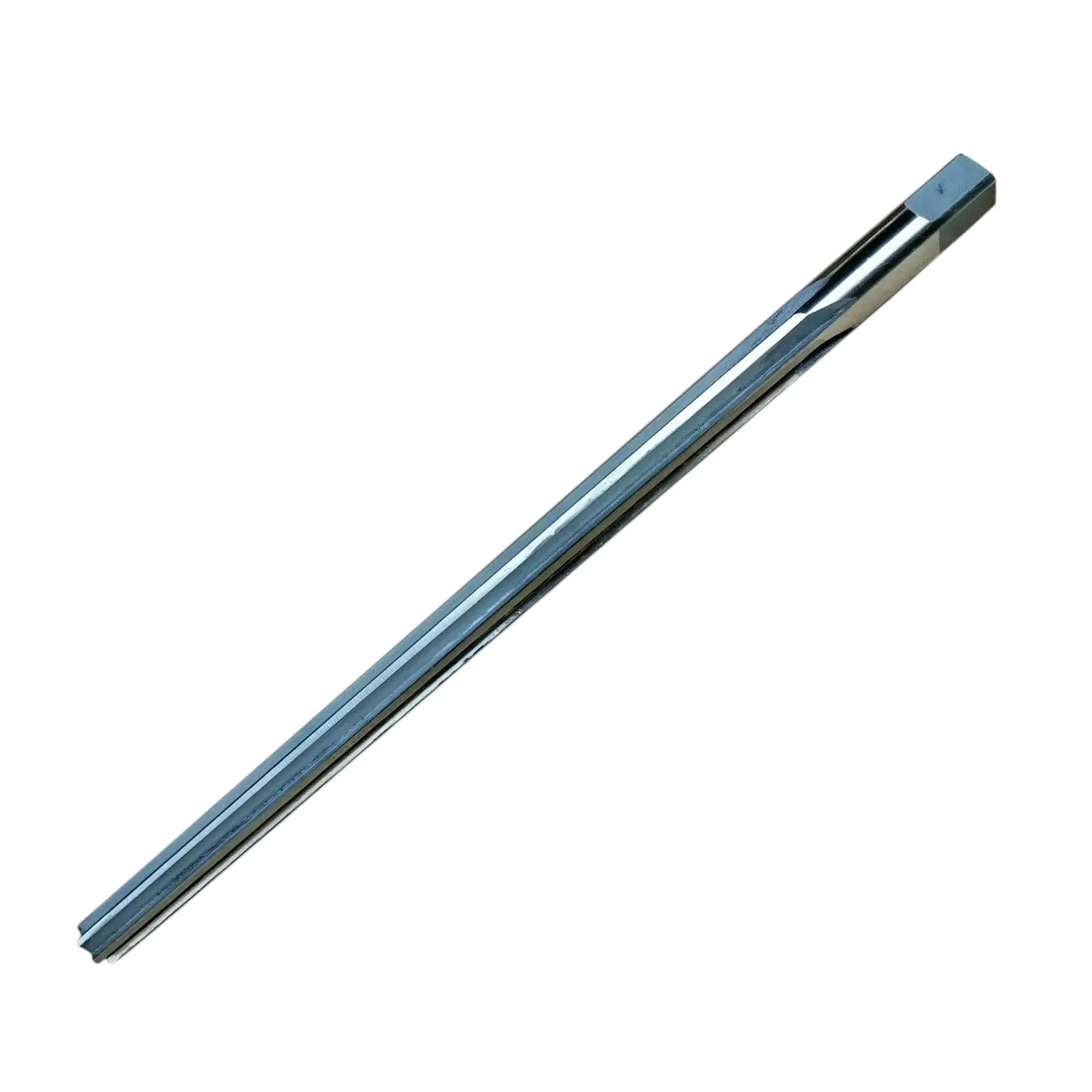 Escariador cónico manual de acero de alta velocidad (HSS), diámetro de 10 mm, longitud total de 215 mm, longitud del filo de corte de 175 mm, vástago de 12,5 mm