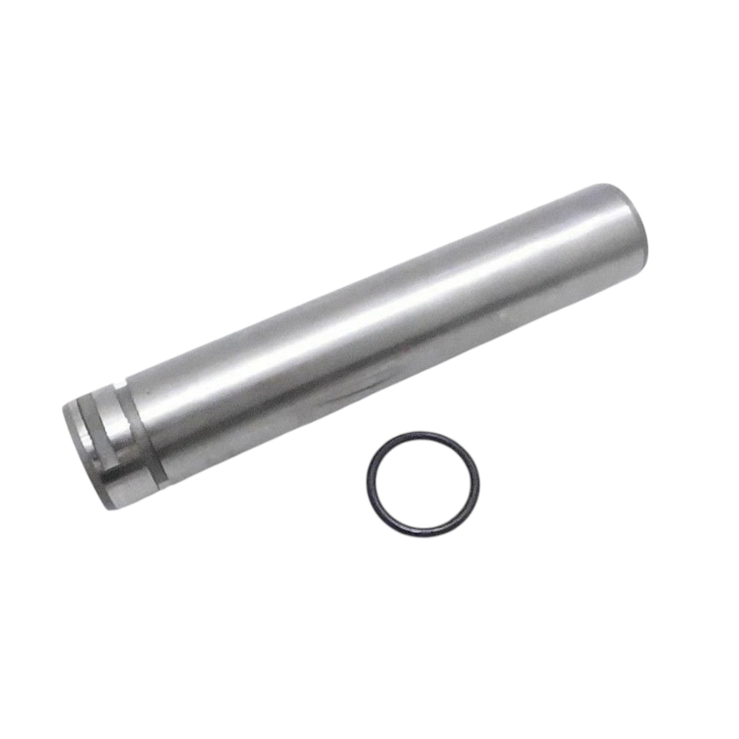 Metal cylindrical shaft with round O-ring seal