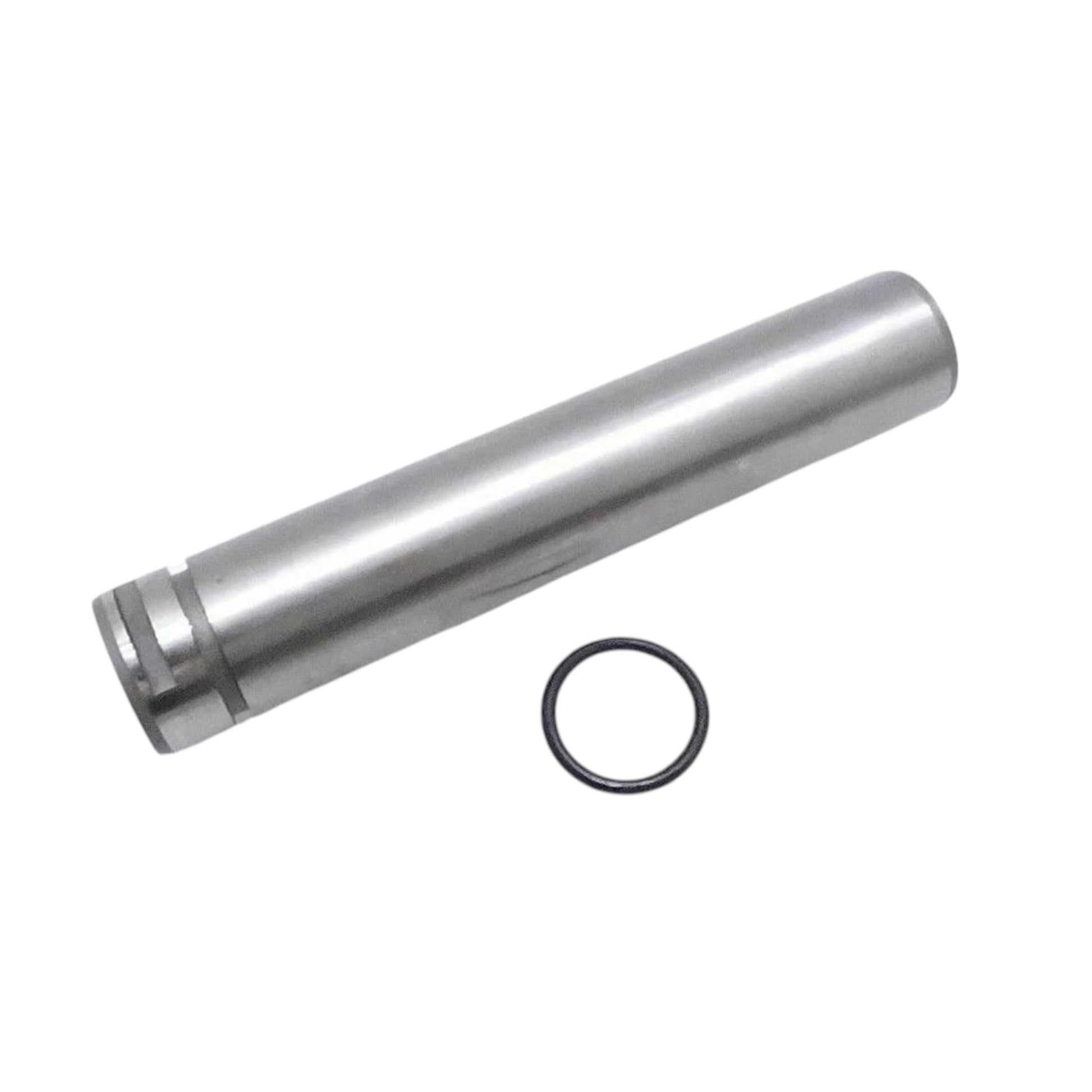 Metal cylindrical shaft with round O-ring seal