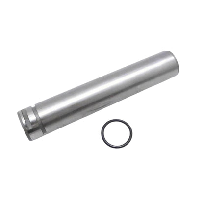 Metal cylindrical shaft with round O-ring seal