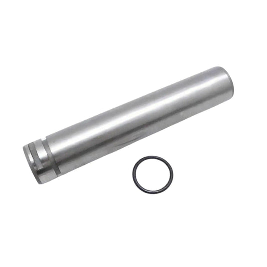 Metal cylindrical shaft with round O-ring seal