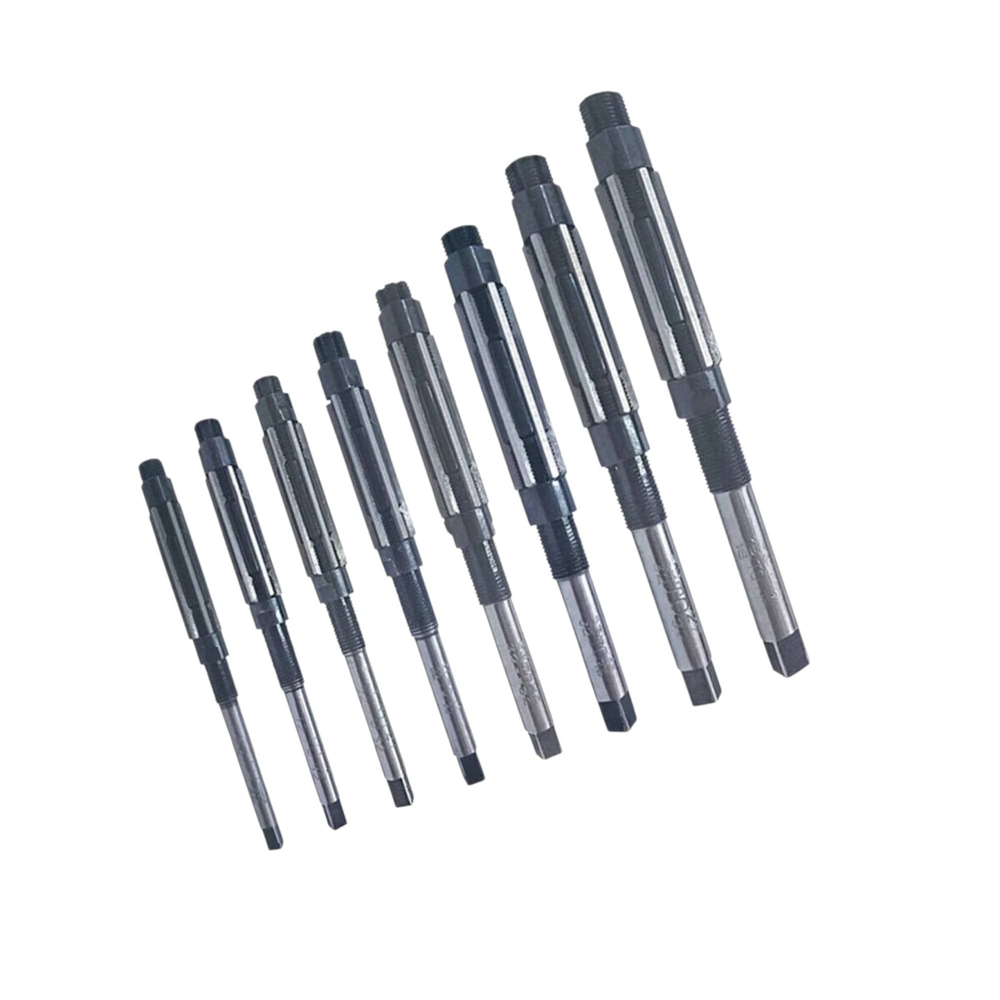 15 PCS ADJUSTABLE HAND REAMER SET H-V TO H-11 SIZES 1/4" to 1.1/16"