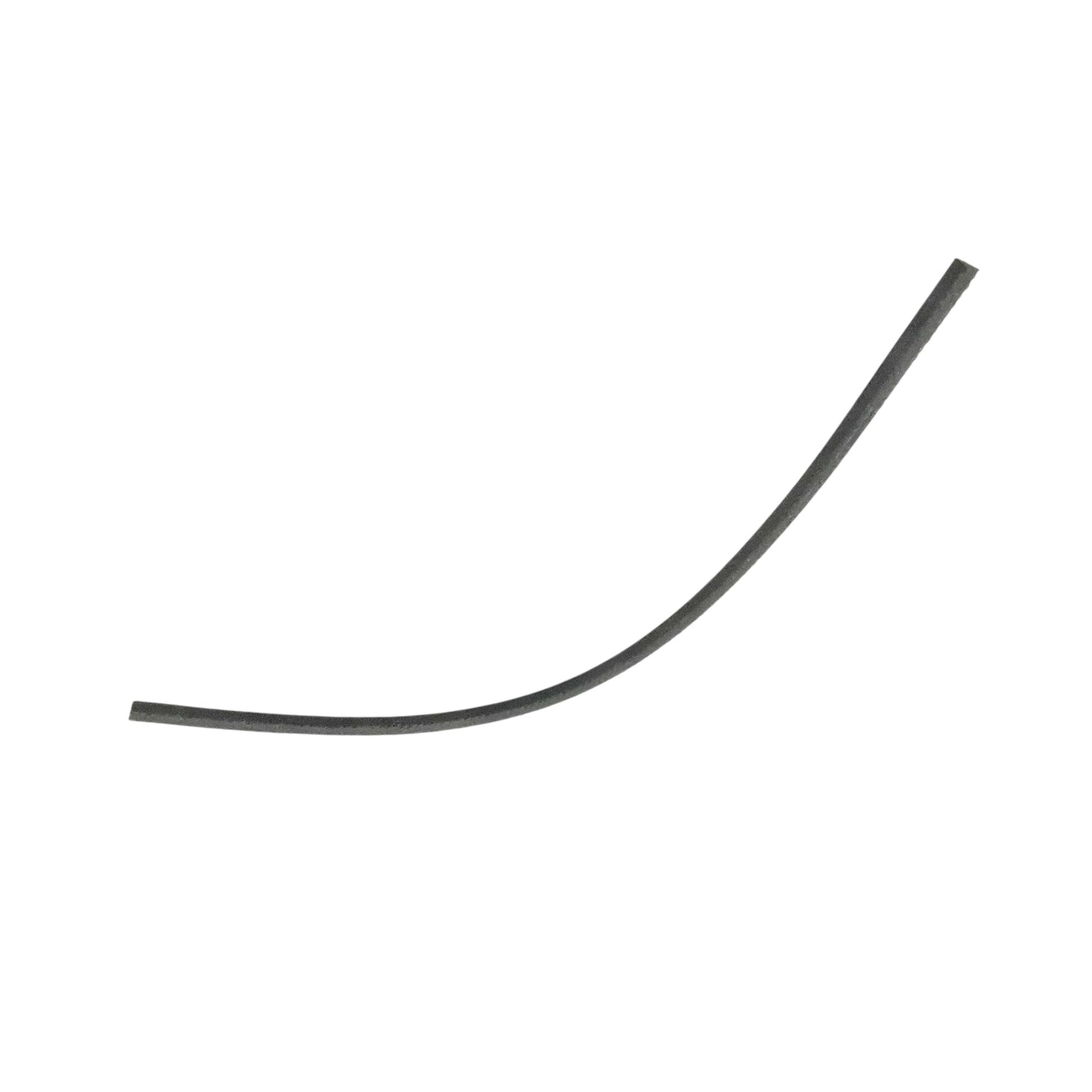 Fuel line pipe, dark gray S-shaped curved tube segment