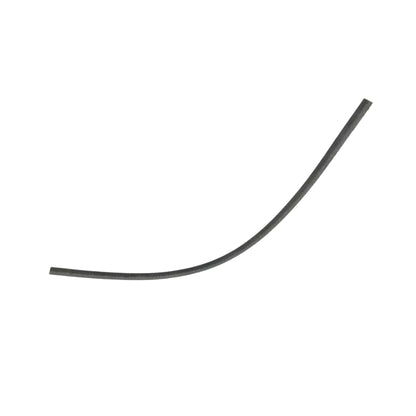 Fuel line pipe, dark gray S-shaped curved tube segment