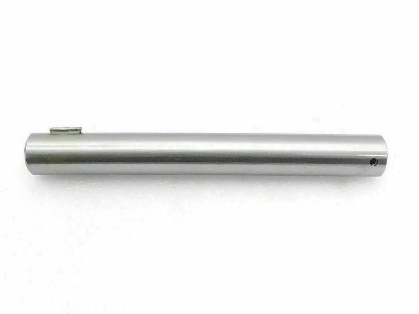 Brake and clutch pedal cross shaft, metallic cylindrical bar with mounting pin