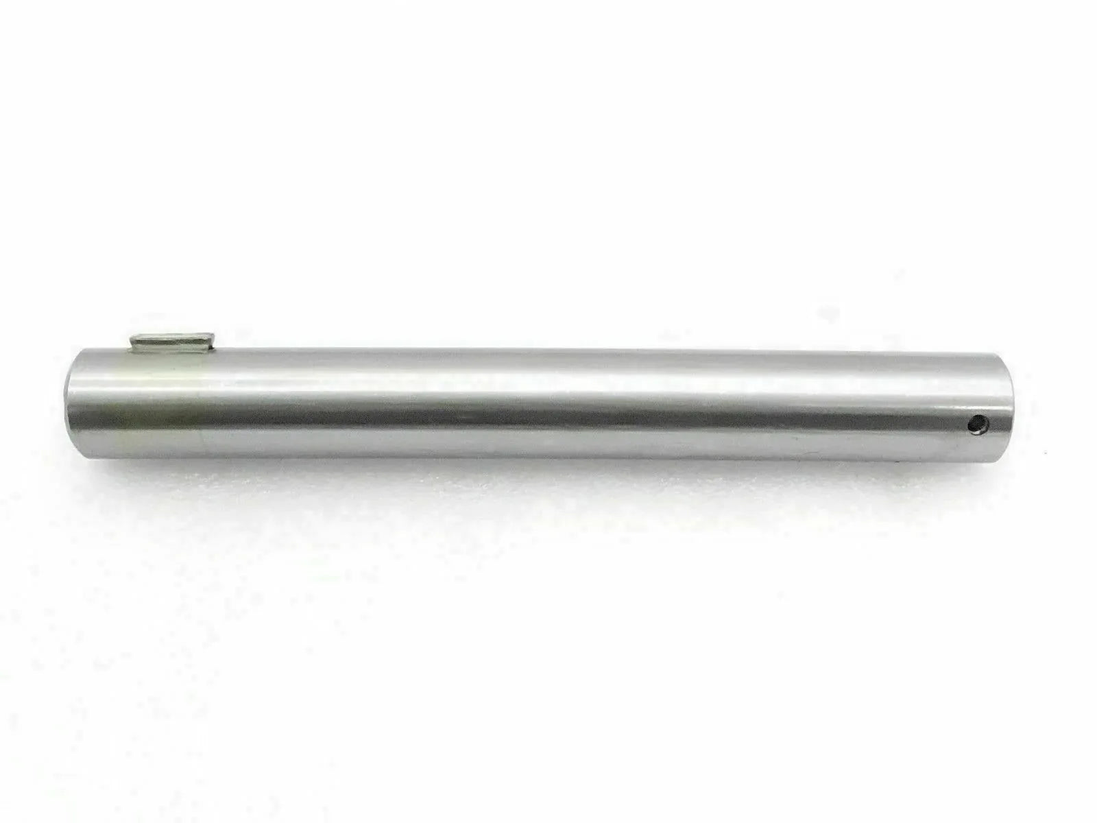 Brake and clutch pedal cross shaft, metallic cylindrical bar with mounting pin