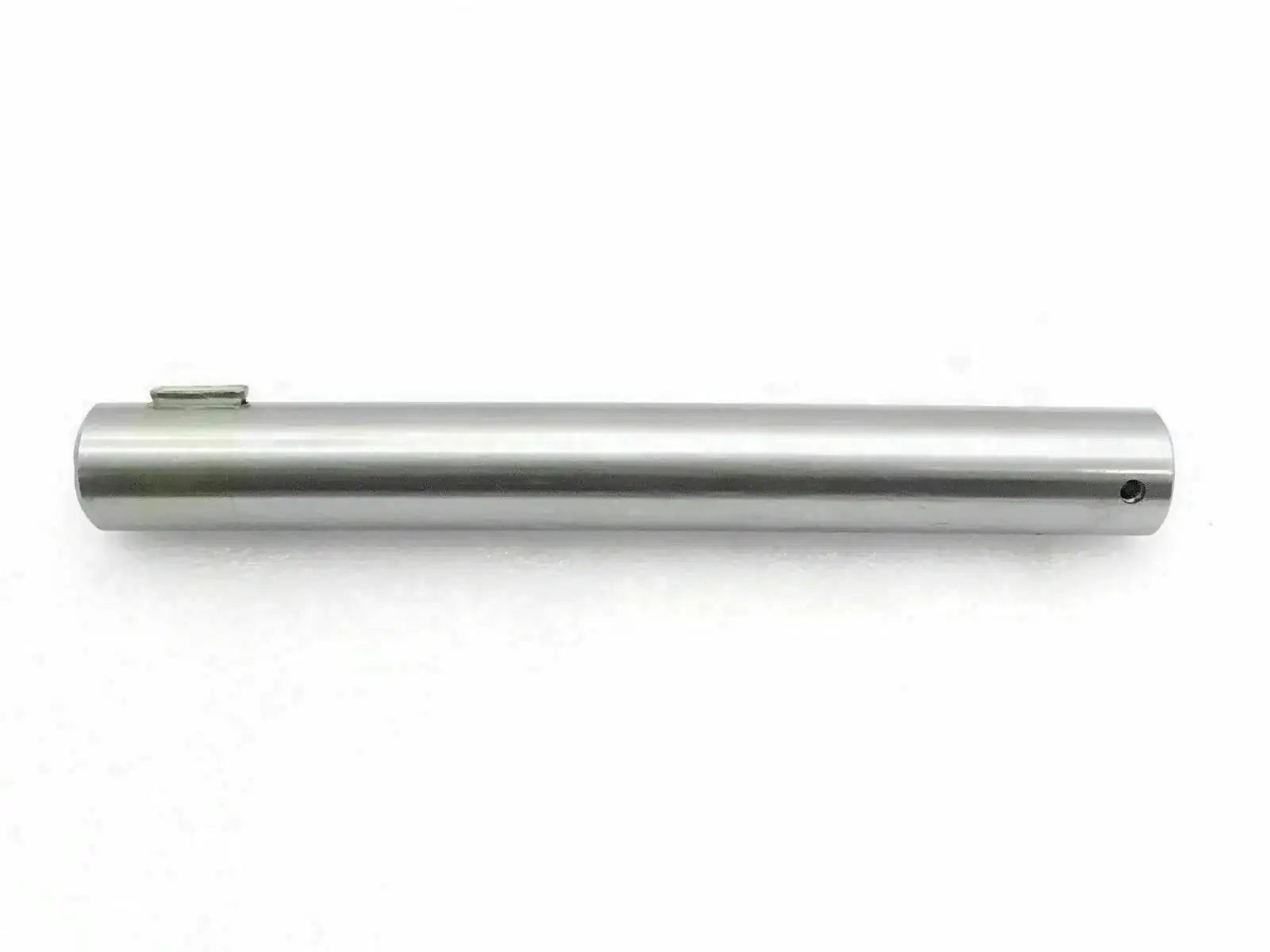 Brake and clutch pedal cross shaft, metallic cylindrical bar with mounting pin
