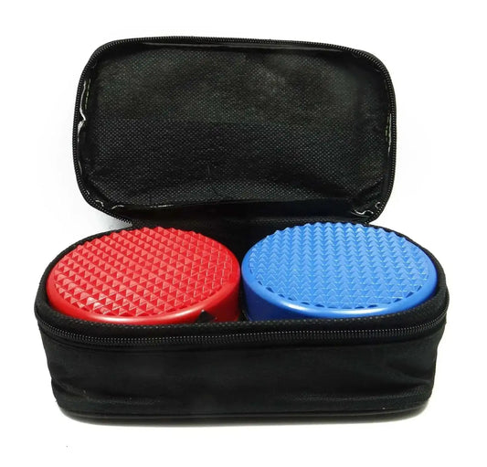 Super Power Magnet - Pyramidal Set, heavy-weight red and blue magnets in a portable case for versatile use