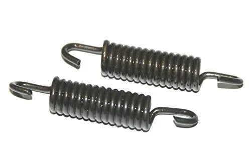 Pair of brake shoe return springs with retaining hooks, steel
