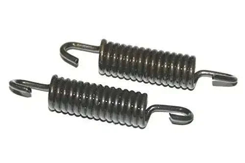 Pair of brake shoe return springs with retaining hooks, steel