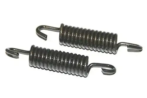 Pair of brake shoe return springs with retaining hooks, steel