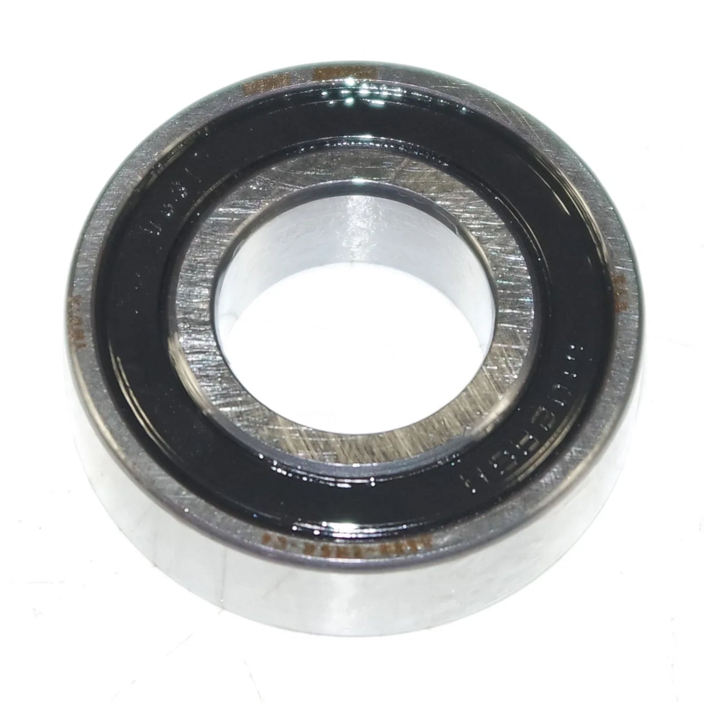 Metal bearing with black outer seal ring
