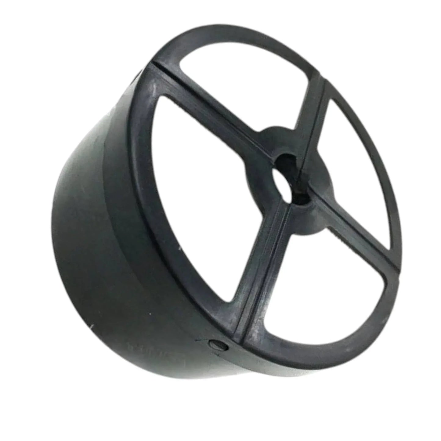 JCB 32/925140 hydraulic filter replacement, durable black plastic, designed for optimal fluid filtration in machinery.