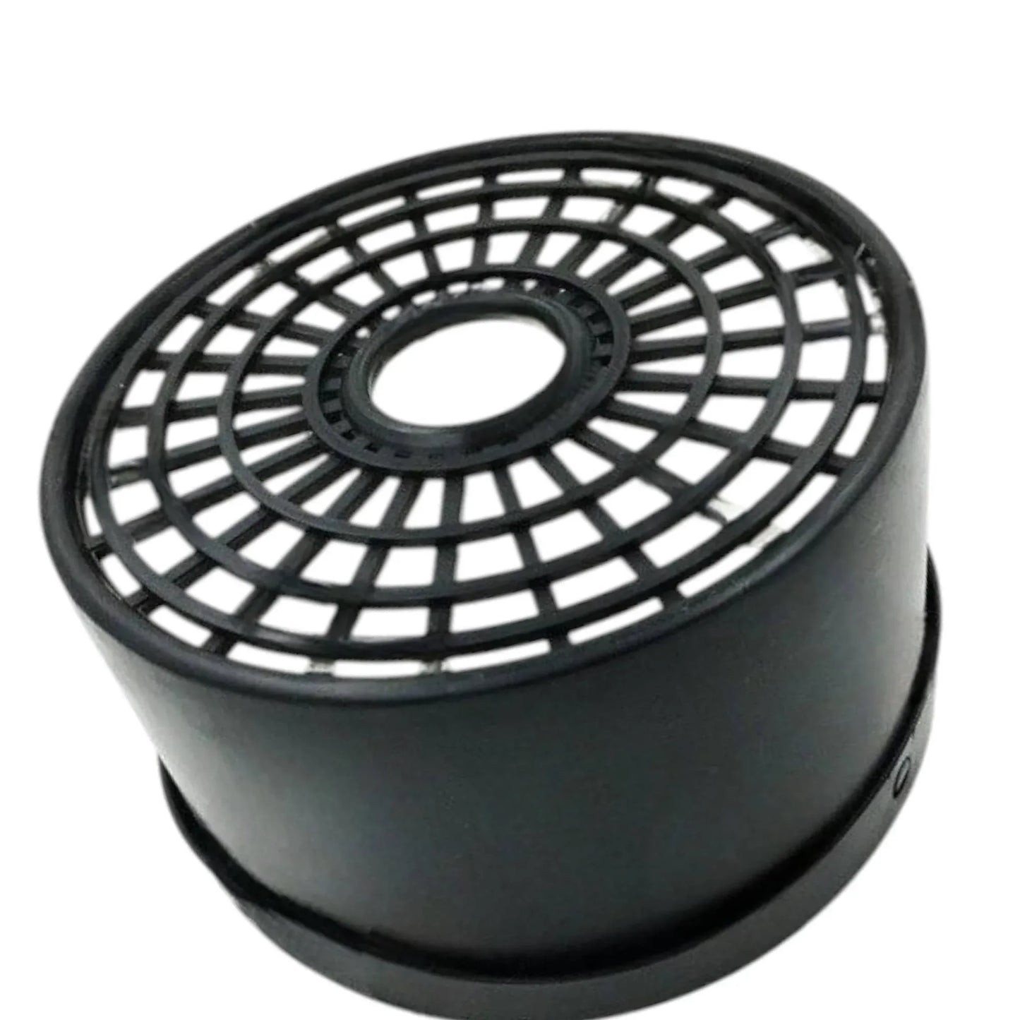 JCB 32/925140 hydraulic filter replacement, durable black plastic, designed for heavy machinery use