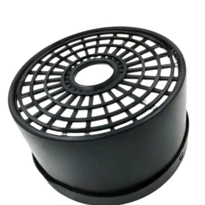 JCB 32/925140 hydraulic filter replacement, durable black plastic, designed for heavy machinery use