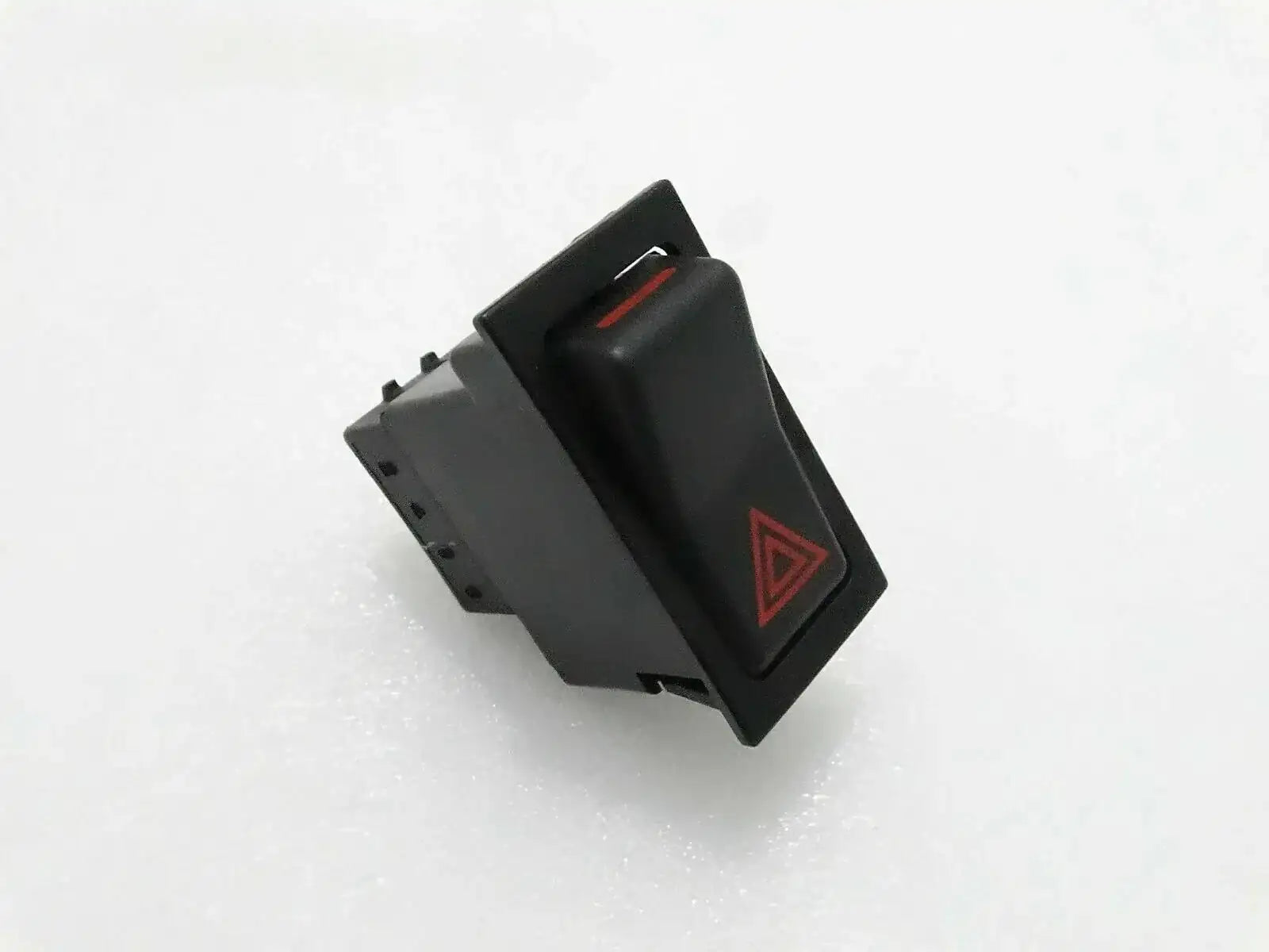 JCB 3CX 12V switch replacement, durable plastic, compact size for heavy machinery control