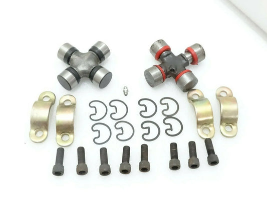 Universal joint kit with cross joint, brackets, and bolts