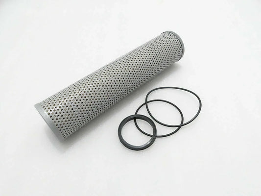 JCB 3CX hydraulic oil filter, metal filter element with O-rings for heavy equipment use