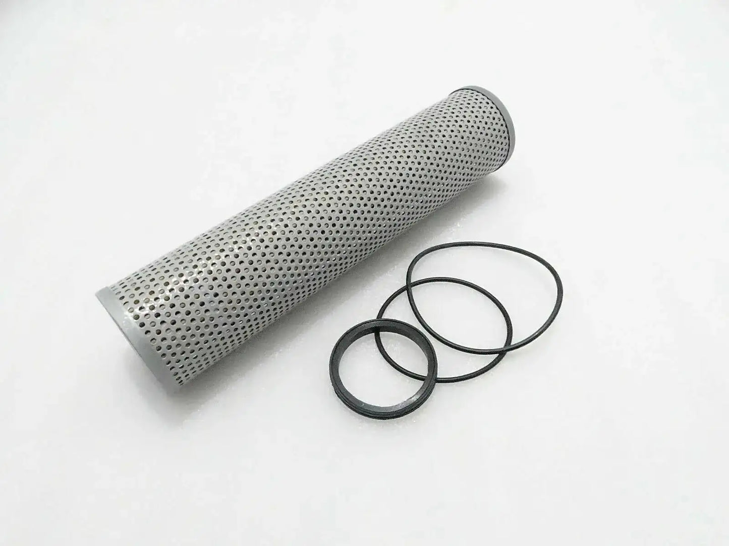 JCB 3CX hydraulic oil filter, metal filter element with O-rings for heavy equipment use
