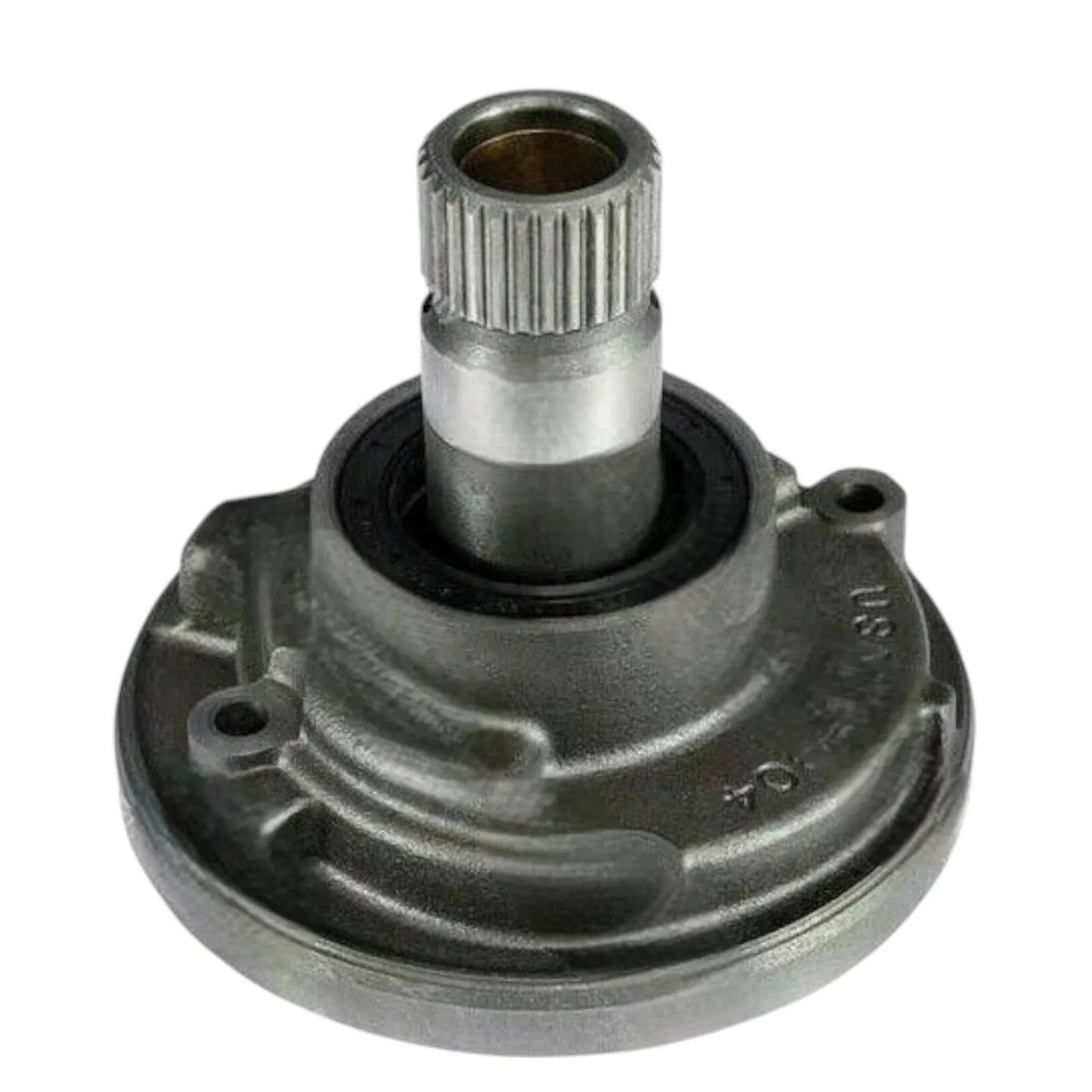 JCB 3CX hydraulic pump replacement part featuring durable metal construction and precision engineering.