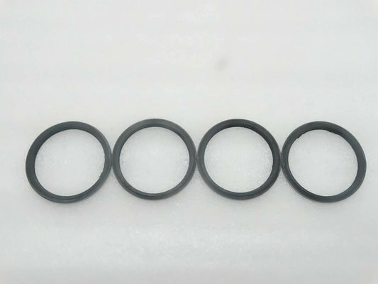 Set of 4 black rubber seal rings for pivot pin