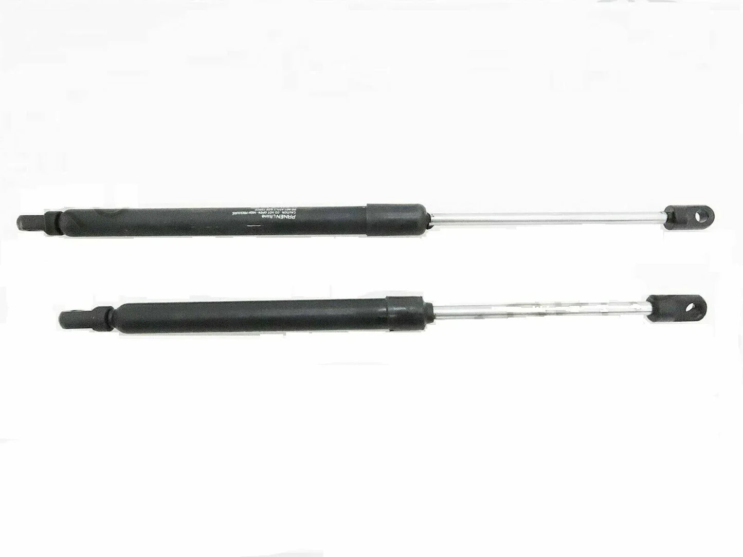 Black gas struts with end brackets for side door, pair