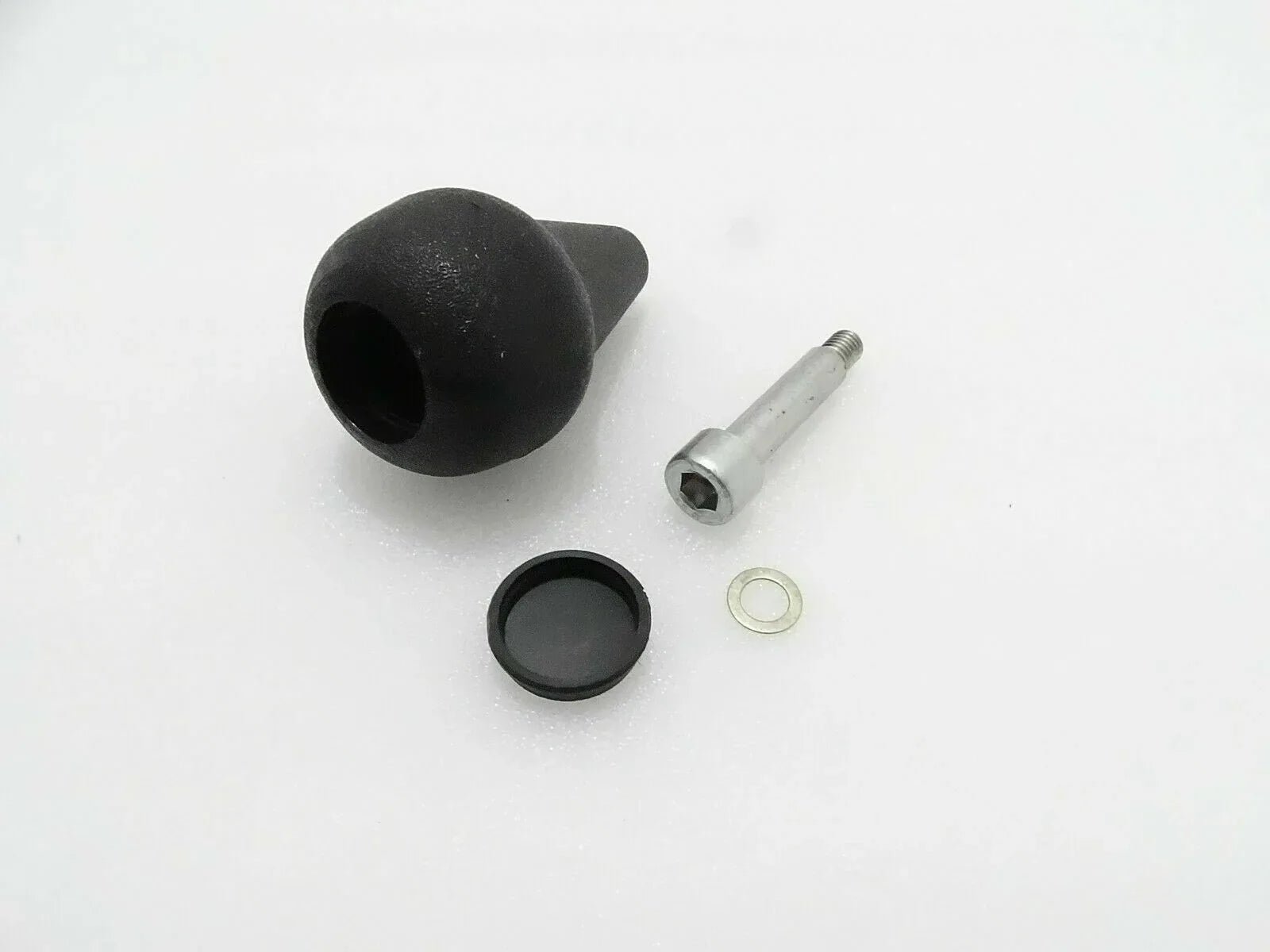 JCB 3CX steering knob replacement, black plastic, ergonomic design for easy steering control