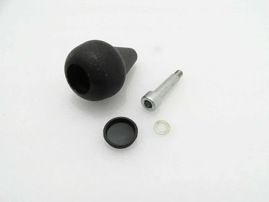 JCB 3CX steering knob replacement, black plastic, ergonomic design for easy steering control