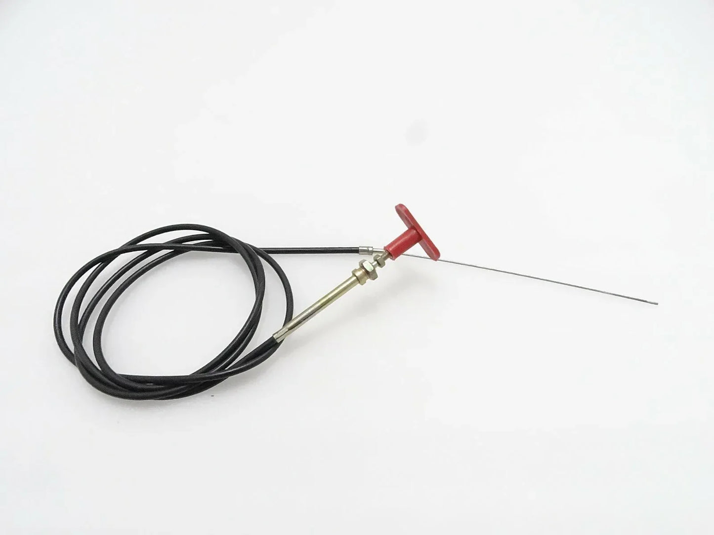 JCB 3CX stop control cable with flexible casing, suitable for JCB machinery operation