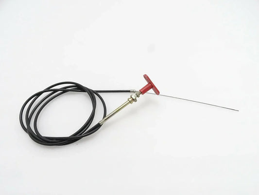 JCB 3CX stop control cable with flexible casing, suitable for JCB machinery operation