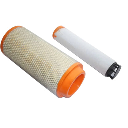 JCB 3DX air filter replacement set including outer and inner filters