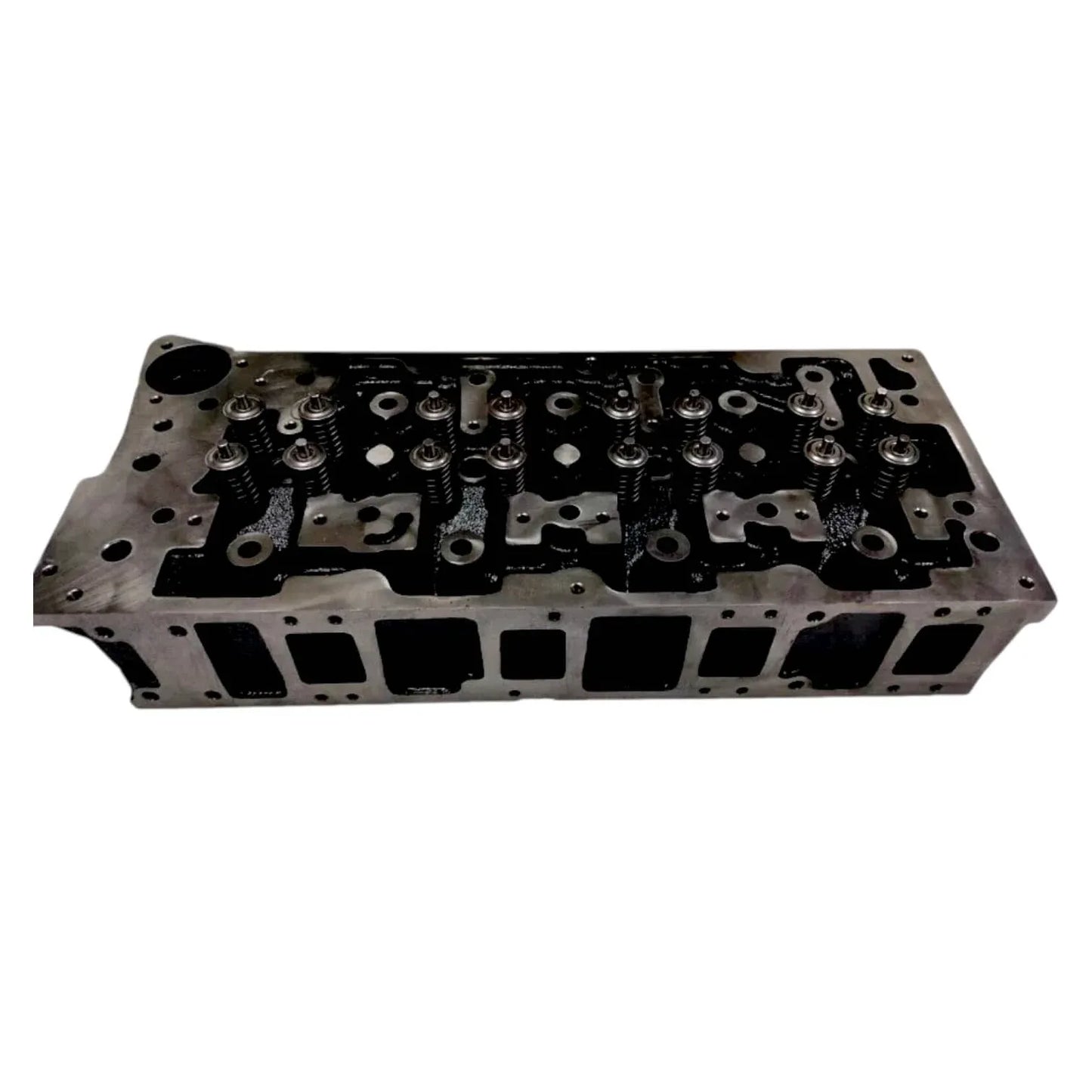 JCB 444 DieselMax cylinder head assembly with valves and camshaft for engine repairs