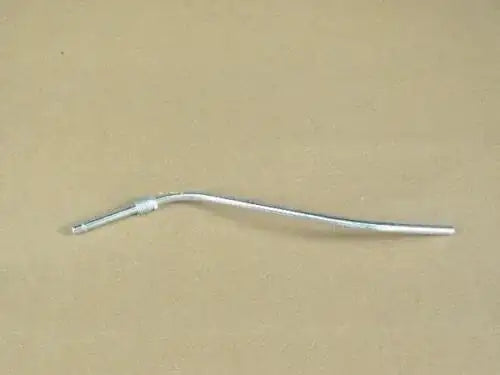 Metal dipstick tube with curved rod, for Jcb backhoe