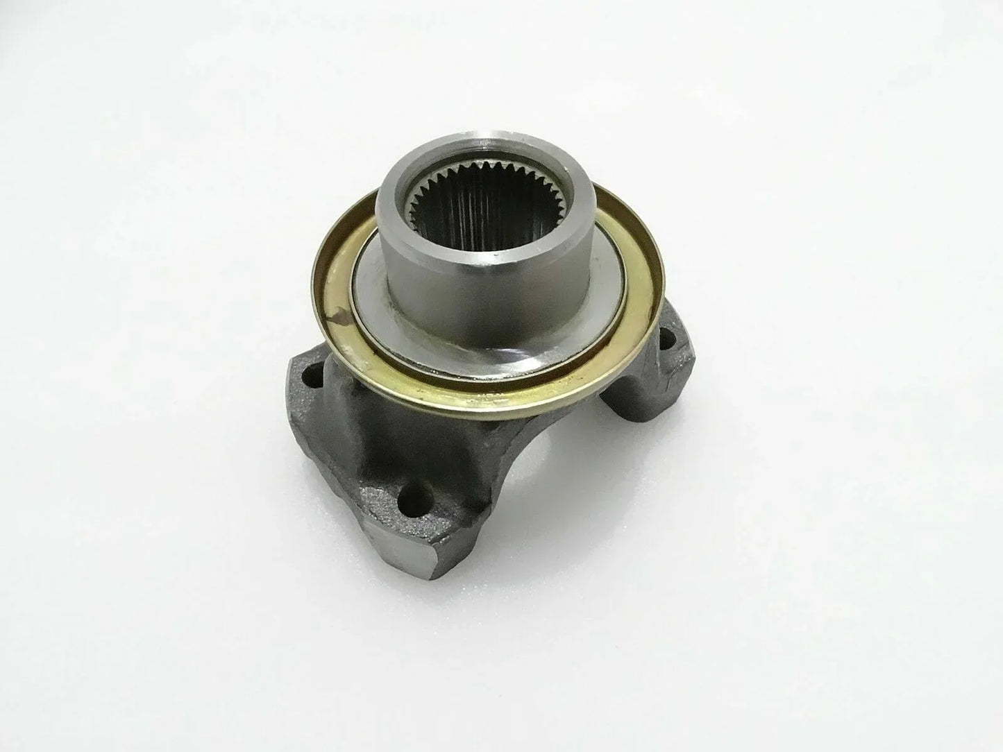 Yoke flange for jcb backhoe loader, durable steel, perfect for coupling and power transfer