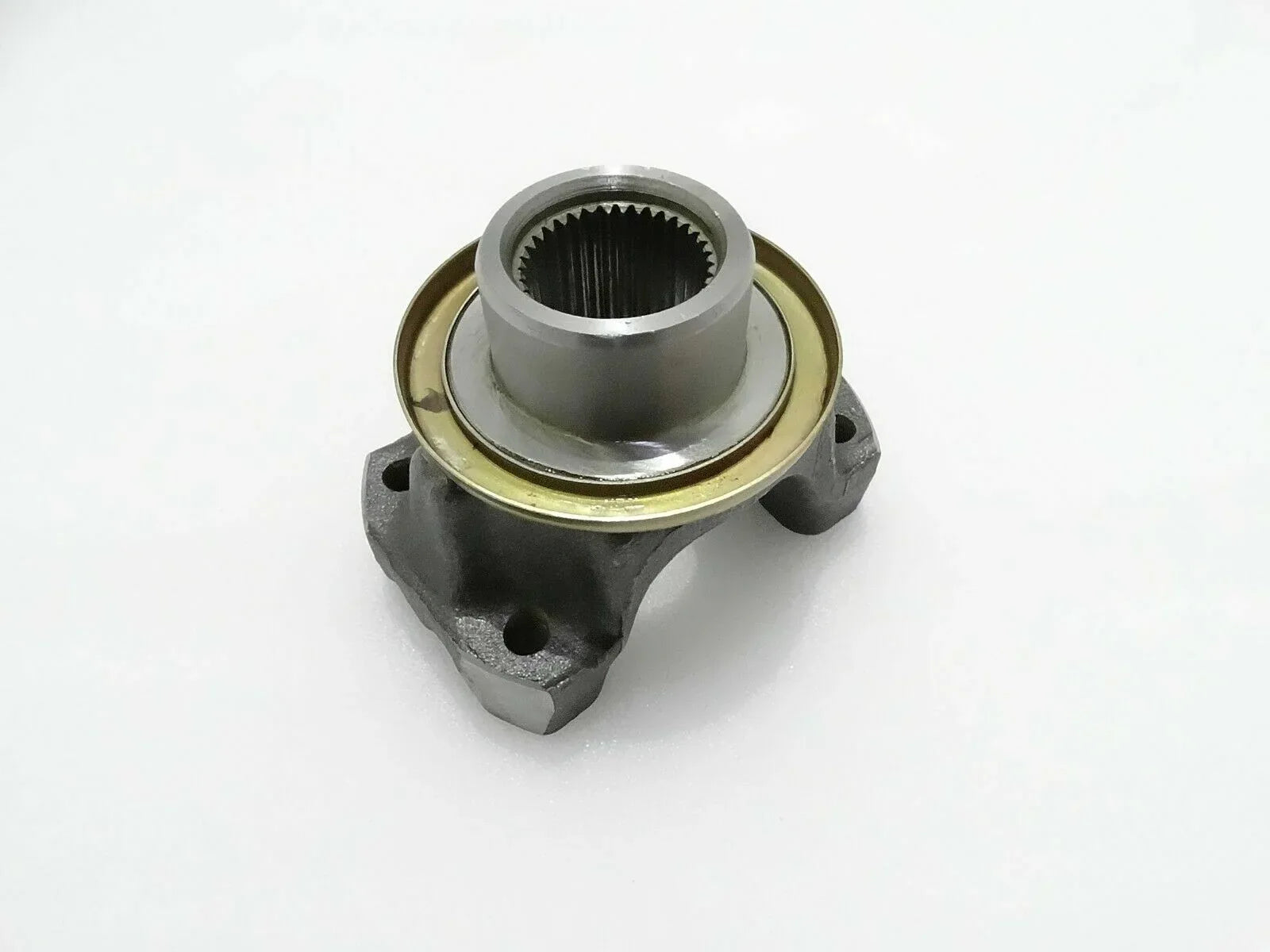 Yoke flange for jcb backhoe loader, durable steel, perfect for coupling and power transfer