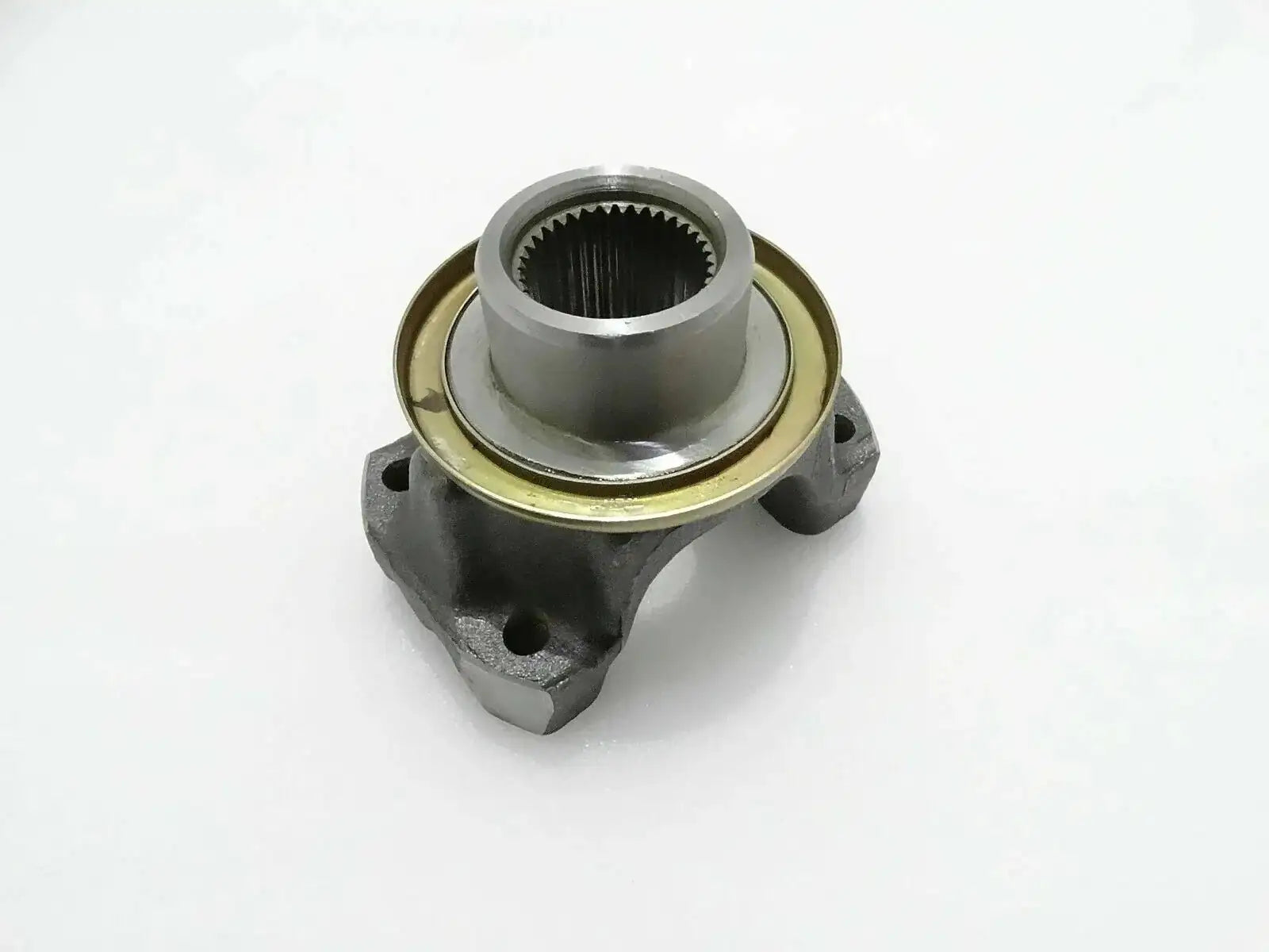 Yoke flange for jcb backhoe loader, durable steel, perfect for coupling and power transfer