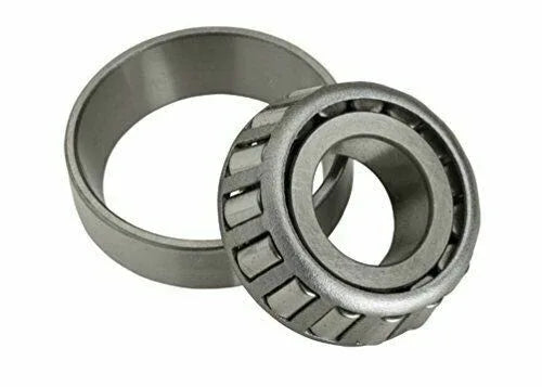 Taper roller bearing with metal outer ring and rollers, side angle