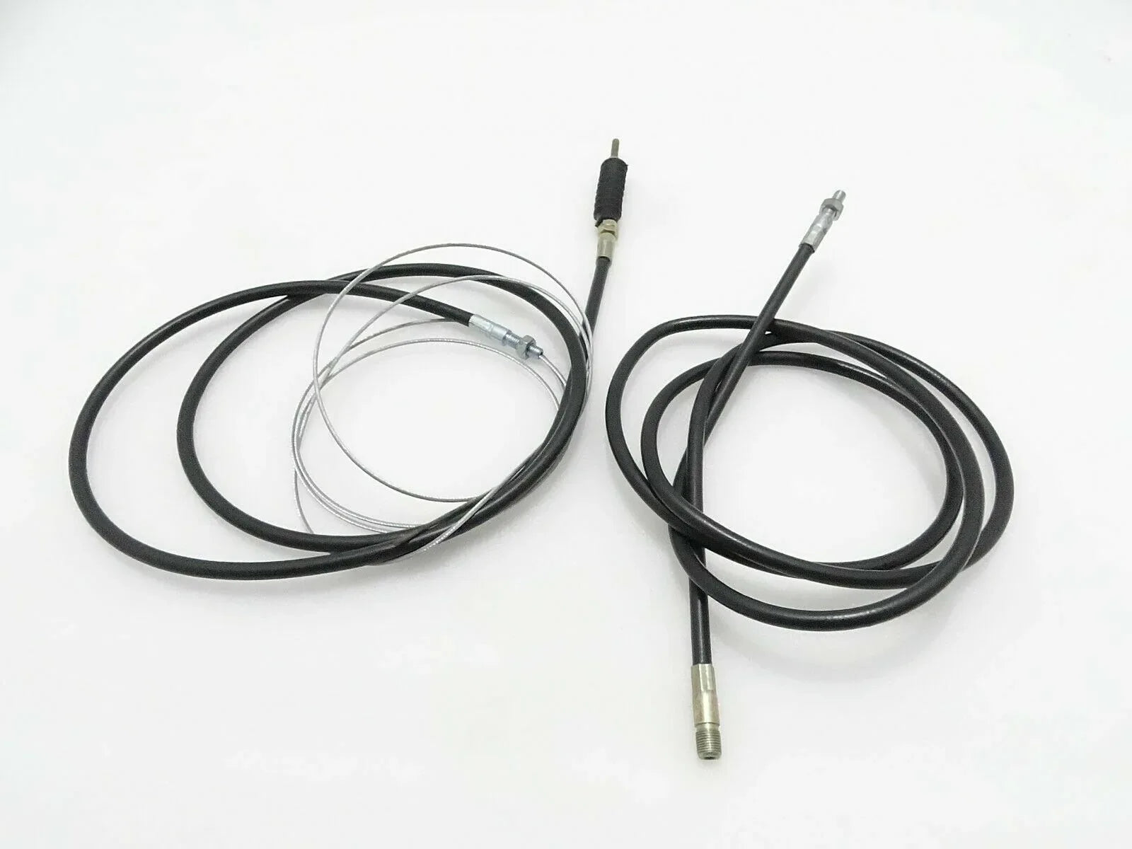 JCB backhoe throttle cable, durable black rubber, designed for smooth throttle control in machinery