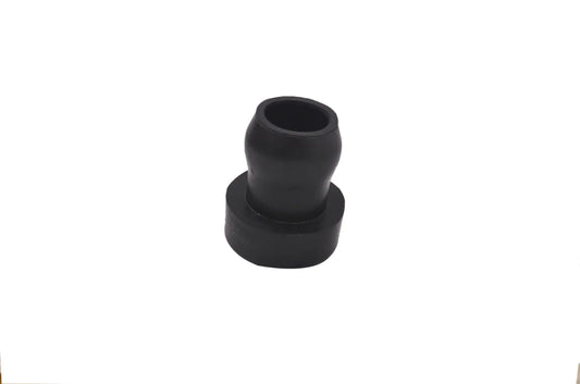 Black cab mounting rubber bushing with flared base, single piece