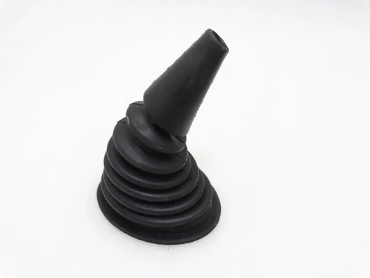 Gear shifter lever rubber gaiter boot with accordion folds