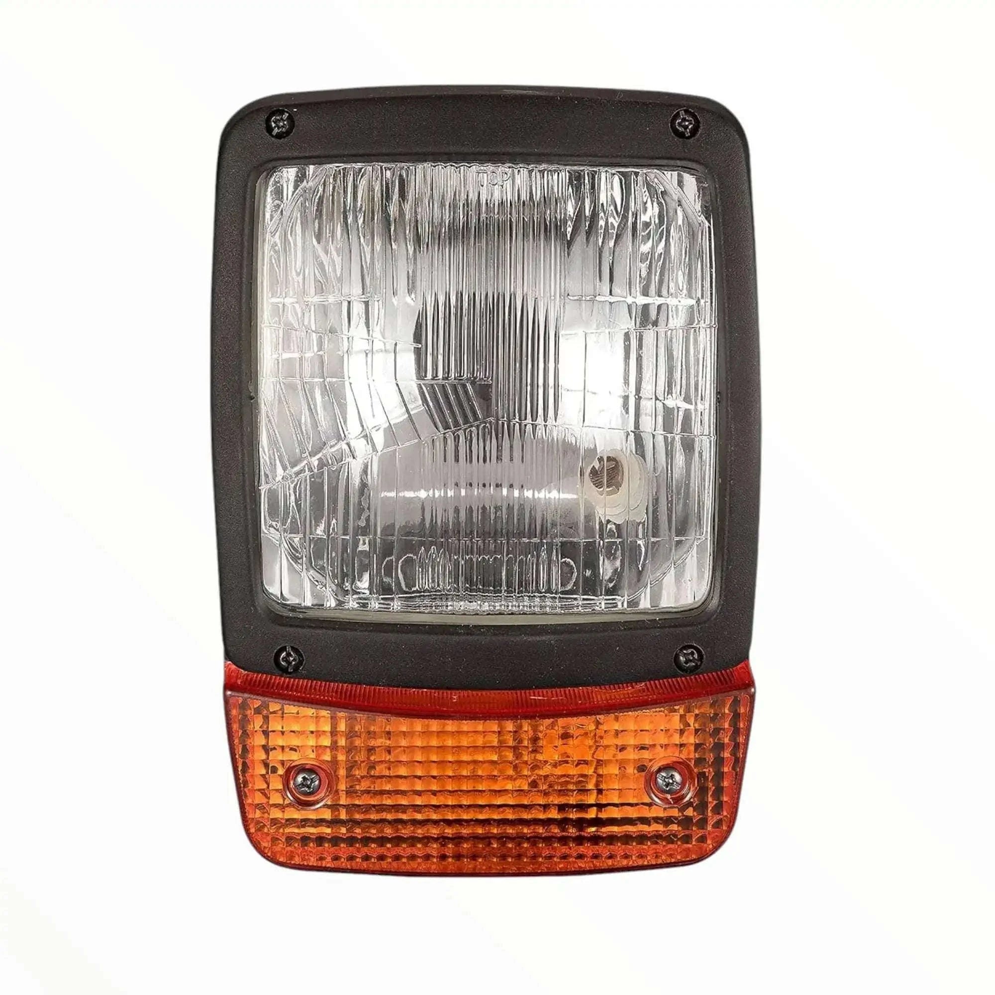JCB Headlight with Indicator – Amber/Clear Lens 12V (Replacement Part 700/38400) Pair - StellerGear
